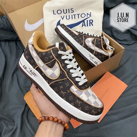 Mua Giày AF LV Nâu Giày thể thao Air Force mix LV phối màu nâu hot bản đẹp Full Box màu mới