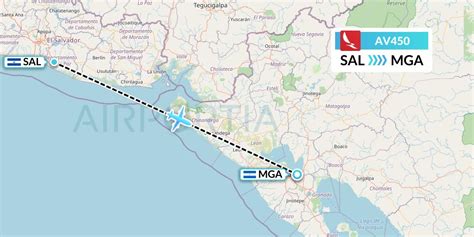 AV450 Flight Status Avianca San Salvador To Managua AVA450