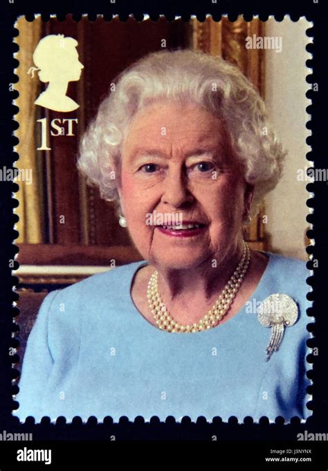 Postage Stamp Great Britain Queen Elizabeth Ii 2016 Hm The Queens