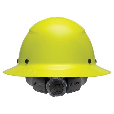 Dax Full Brim Hard Hat Hi Viz Lift Safety