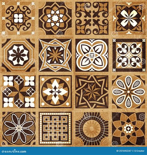 Moroccan Ceramic Tiles Design For Wall And Floor Stock Image Image