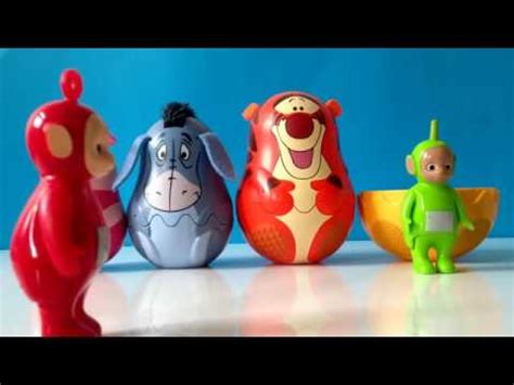 Lala Tutie Winnie The Pooh Stacking Cups Surprise Eggs And Teletubbies