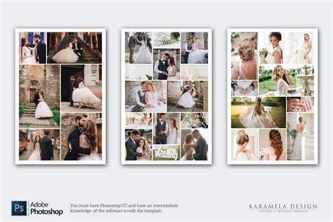 24x36 Photo Collage Template Bundle for Wedding Photographers - Etsy