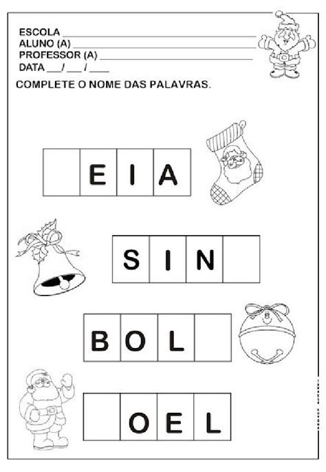 Atividades De Natal Para Educa O Infantil Para Imprimir Gr Tis