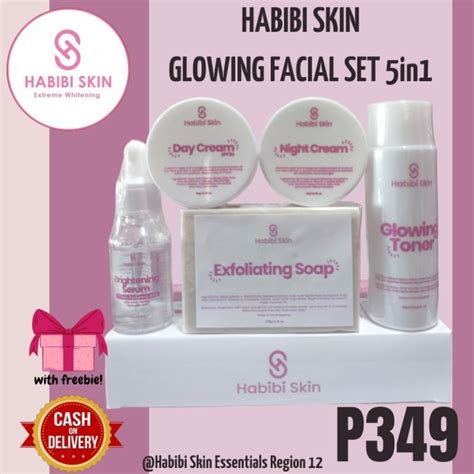 Habibi Glowing Facial Set 5in1 By Ms Crissa Liaging 100 Original Product Shopee Philippines