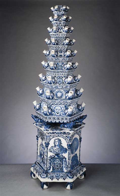 Delft Tulip Vase By Adriaen Kocks Ca Blue And White China