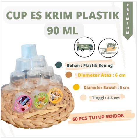 Jual Cup Plastik Kecil Cup Es Krim Cup Ice Cup Plastik Cup Ice Cream