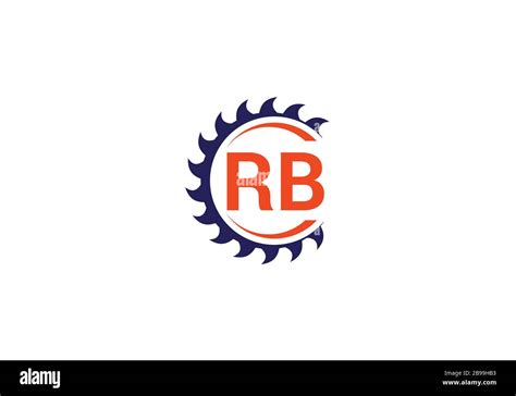 R B Rb Carta Inicial Diseño Del Logotipo Plantilla Vectorial Símbolo