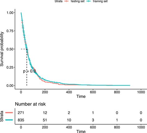 Kaplan Meier Curves With Risk Table For Patients With Lung Cancer In