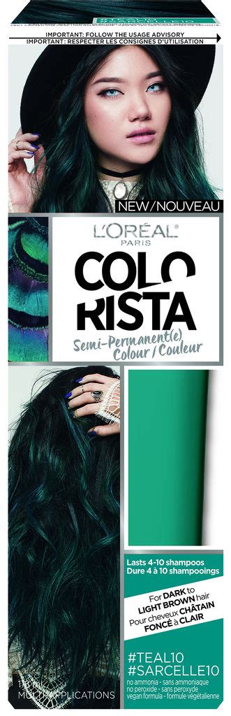 Loreal Paris Colorista Semi Permanent Hair Color For Brunettes Teal