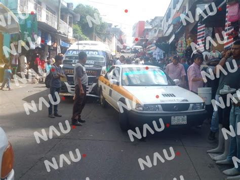 4 Heridos Deja Un Accidente De Combi En El Centro De Tapachula NAU