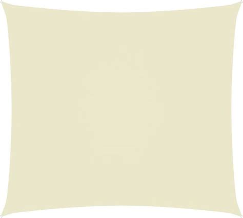 Crème Voile d ombrage rectangulaire en tissu Oxford Crème 3 5 x 4 5 m