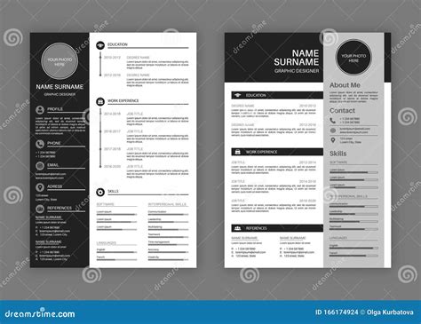 Cv Templates Professional Resume Letterhead Cover Letter Business