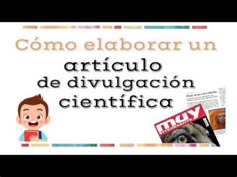 Ejemplo de artículo científico para niños Descubriendo el fascinante