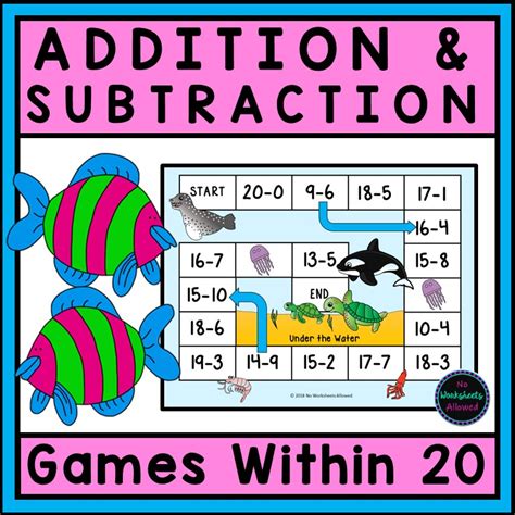 Addition And Subtraction Games To 20 Made By Teachers