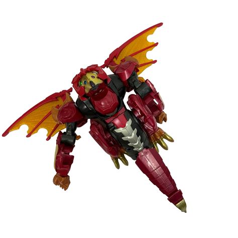 Spinmaster Bakugan Dragonoid Infinity Transforming Figure Large Red Dragon Wings