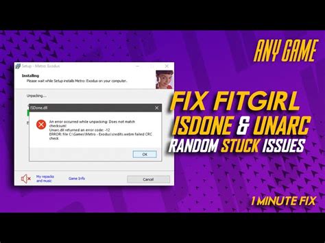 How To Fix Fitgirl Repack Unarc Dll And Isdone Dll Errors Solutions