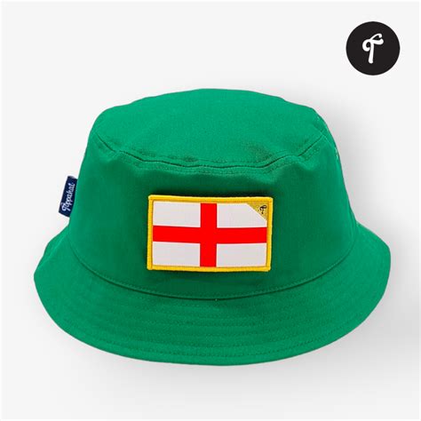 England Bucket Hat & England Flag Patch in 8 Colour Choices