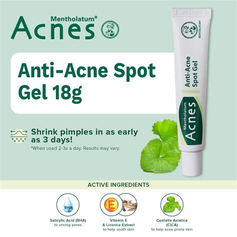 Acnes Anti Acne Spot Gel 18g Anti Acne Spot Gel Acne Marks Spot