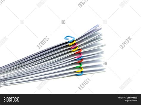 Close Stack Papers Image And Photo Free Trial Bigstock