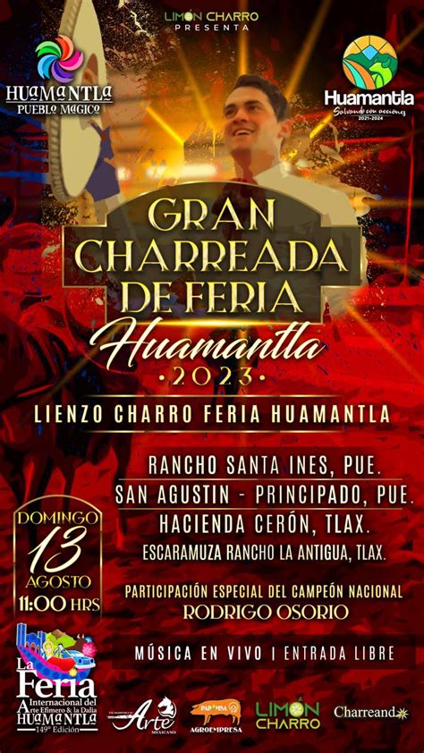 El Ayuntamiento De Huamantla Invita A La Gran Charreada De Feria