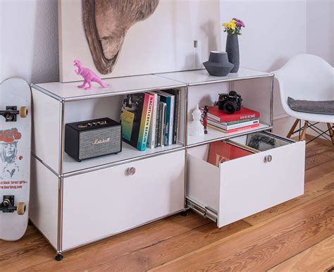 Sideboard Mit Klappe Und Schublade Reinweiss USM Haller STILPUNKTE