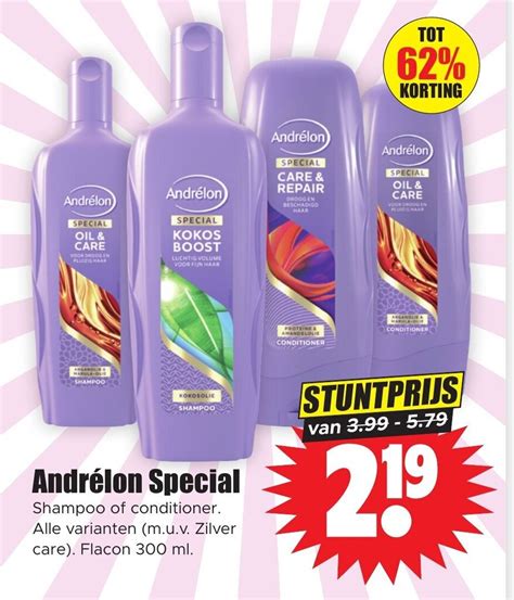 Andrélon SPECIAL Shampoo of conditioner 300ml aanbieding bij Dirk