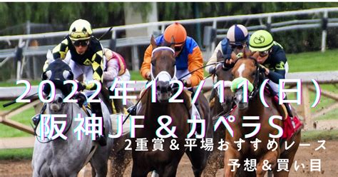 2022年1211日【阪神jf・カペラs・香港】おすすめ平場＆重賞予想 神ぱんだの競馬labo