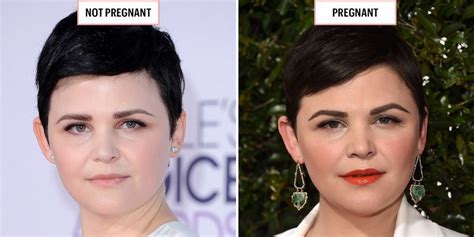 Celebrities When Pregnant versus Not - Pregnancy Glow Photos | Marie Claire