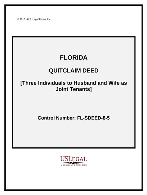 Florida Deed Survivorship Fill Out And Sign Online Dochub