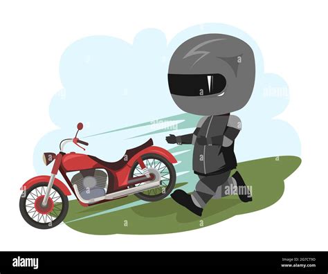 Cartoon Motorcyclist Fotograf As E Im Genes De Alta Resoluci N Alamy