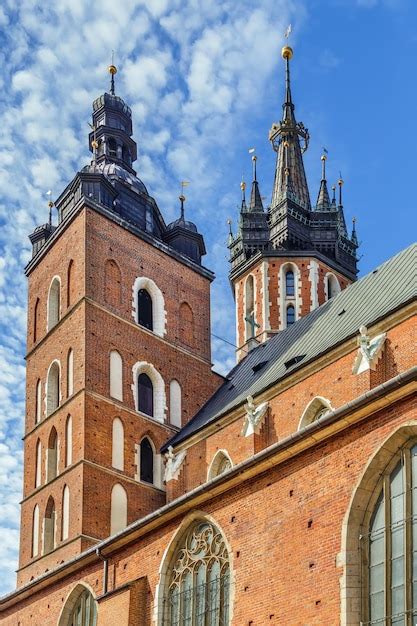 Premium Photo Saint Marys Basilica Is A Brick Gothic Church Adjacent