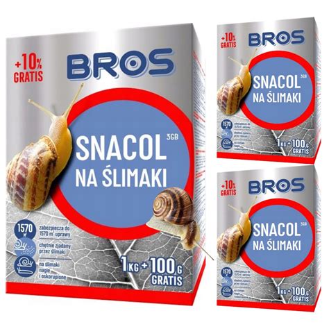 Bros Snacol Granulat Na Ślimaki preparat trutka na ślimaki 3kg 300g