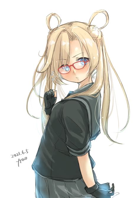 Safebooru 1girl Absurdres Abukuma Kancolle Artist Name Bangs