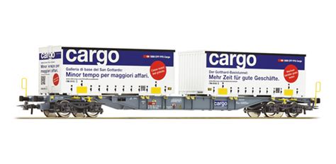 Roco 76622 Containertragwagen Bauart Sgns Containertragwagen H0