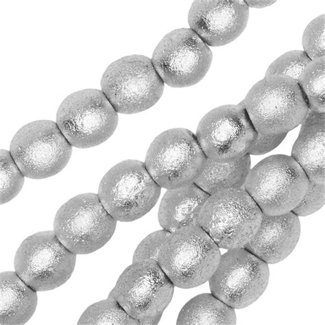 Show And Tell Czech Glass Etched Finish Beads — Beadaholique