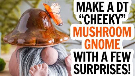 Dollar Tree Mushroom Gnome With Clay Easy And Cute Diy Gnome Tutorial