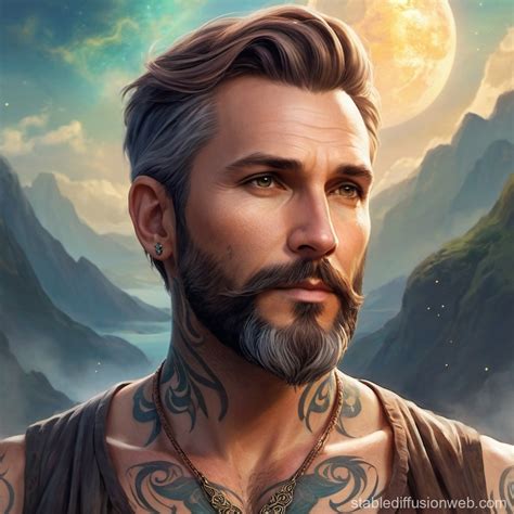 Scar Faced Man With Throat Tattoo Stable Diffusion Online