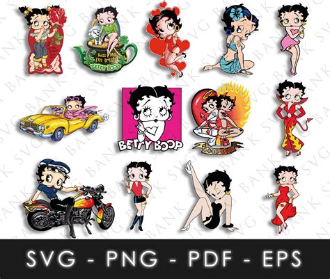 Betty Boop Svg Betty Boop Svg Bundle Betty Boop Vector Betty Boop