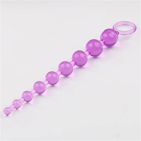 Jelly Anal Beads Orgasm Vagina Plug Play Pull Ring Ball Anal Stimulator