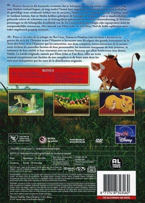 Lion King 3 The Hakuna Matata Dvd Special Edition Dvd