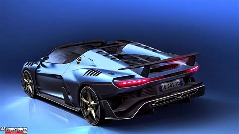 2 italdesign zerouno roadster rear three quarters - SSsupersports