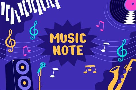 Free Vector Hand Drawn Music Notes Illustration