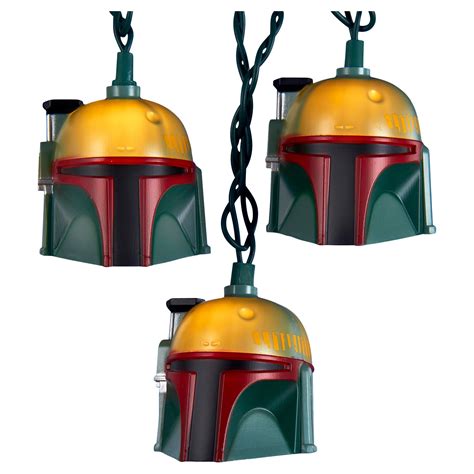 Kurt Adler Light Boba Fett Helmet Light Set Boba Fett Collectibles