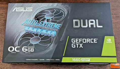 Asus Geforce Gtx 1660 Super Dual Video Card Review Legit Reviews