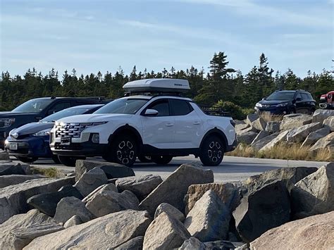 Cargo Box On Roof Of White Sel Premium Hyundai Santa Cruz Forum