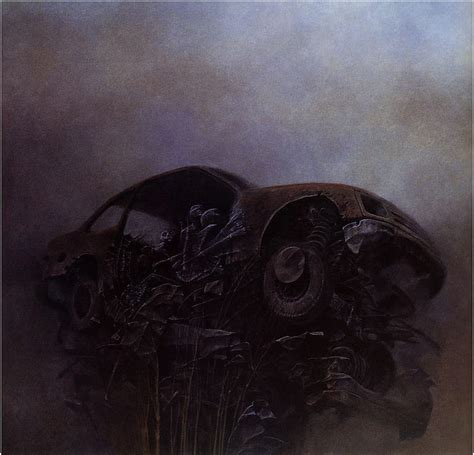 Hd Wallpaper Zdzisław Beksiński Artwork Dark Buildings Ruins