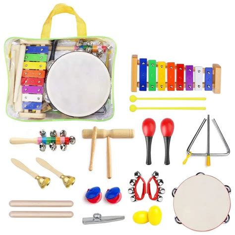 22pcs Toddler Musical Instruments Set Percussion Toys Toddler Musical