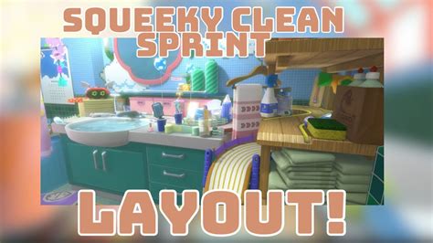 Squeaky Clean Sprints Course Layout In Mario Kart Deluxe Youtube