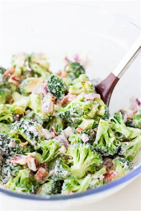 KETO BROCCOLI SALAD WITH BACON 1001 Cooking